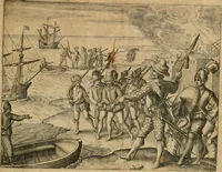 Picture 96 of 135 from America, das ist, Erfindung vnd Offenbahrung der Newen Welt : deroselbigen Völcker, Gestalt, Sitten, Gebräuch, Policey vnd Gottesdienst (1617), leaf 202