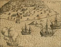 Picture 102 of 135 from America, das ist, Erfindung vnd Offenbahrung der Newen Welt : deroselbigen Völcker, Gestalt, Sitten, Gebräuch, Policey vnd Gottesdienst (1617), leaf 226