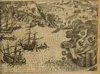 Picture 114 of 135 from America, das ist, Erfindung vnd Offenbahrung der Newen Welt : deroselbigen Völcker, Gestalt, Sitten, Gebräuch, Policey vnd Gottesdienst (1617), leaf 278