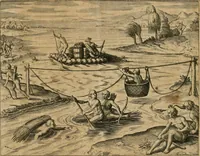 Picture 118 of 135 from America, das ist, Erfindung vnd Offenbahrung der Newen Welt : deroselbigen Völcker, Gestalt, Sitten, Gebräuch, Policey vnd Gottesdienst (1617), leaf 298