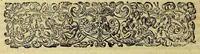 An illustration from Americae pars decima: : quae continentur, I. Duae navigationes Dn. Americi Vesputii, sub auspiciis Castellani regis, Ferdinandi susceptae. II. Solida narratio de moderno provinciae Virginiae statu, qua ratione tandem pax cum Indianis coaluerit, ac castella aliquot ad regionis praesidium ab Anglis extructa fuerint; additâ historiâ lectu jucundissimâ, quomodo Pokahuntas, regis Virginiae Powhatani filia, primori cuidam Anglo nupserit; authore Raphe Hamor Virginiae secretario. III. Vera descriptio Novae Angliae, quae Americae pars ad septentrionalem Indiam spectat, à capitaneo Johanne Schmidt, equite atque admirali delineata: cui accessit discursus, quomodo in secunda navigatione à Gallis captus, anno 1616. demum liberatus fuerit. Omnia nunc primùm in lucem edita, atque eleganter in aes incisis iconibus illustrata, / sumptibus ac studio Johann-Theodori de Bry (1619)