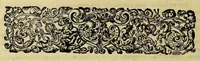 An illustration from Americae pars decima: : quae continentur, I. Duae navigationes Dn. Americi Vesputii, sub auspiciis Castellani regis, Ferdinandi susceptae. II. Solida narratio de moderno provinciae Virginiae statu, qua ratione tandem pax cum Indianis coaluerit, ac castella aliquot ad regionis praesidium ab Anglis extructa fuerint; additâ historiâ lectu jucundissimâ, quomodo Pokahuntas, regis Virginiae Powhatani filia, primori cuidam Anglo nupserit; authore Raphe Hamor Virginiae secretario. III. Vera descriptio Novae Angliae, quae Americae pars ad septentrionalem Indiam spectat, à capitaneo Johanne Schmidt, equite atque admirali delineata: cui accessit discursus, quomodo in secunda navigatione à Gallis captus, anno 1616. demum liberatus fuerit. Omnia nunc primùm in lucem edita, atque eleganter in aes incisis iconibus illustrata, / sumptibus ac studio Johann-Theodori de Bry (1619)