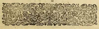 An illustration from Americae pars decima: : quae continentur, I. Duae navigationes Dn. Americi Vesputii, sub auspiciis Castellani regis, Ferdinandi susceptae. II. Solida narratio de moderno provinciae Virginiae statu, qua ratione tandem pax cum Indianis coaluerit, ac castella aliquot ad regionis praesidium ab Anglis extructa fuerint; additâ historiâ lectu jucundissimâ, quomodo Pokahuntas, regis Virginiae Powhatani filia, primori cuidam Anglo nupserit; authore Raphe Hamor Virginiae secretario. III. Vera descriptio Novae Angliae, quae Americae pars ad septentrionalem Indiam spectat, à capitaneo Johanne Schmidt, equite atque admirali delineata: cui accessit discursus, quomodo in secunda navigatione à Gallis captus, anno 1616. demum liberatus fuerit. Omnia nunc primùm in lucem edita, atque eleganter in aes incisis iconibus illustrata, / sumptibus ac studio Johann-Theodori de Bry (1619)
