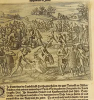 An illustration from Americae pars quinta. (1613)
