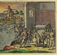 An illustration from Americae pars quinta (1595)
