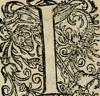 An illustration from Americae pars qvarta, siue, Insignis & admiranda historia de reperta primùm Occidentali India à Christophoro Columbo anno M. CCCCXCII (1594)