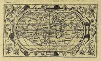 An illustration from Americae pars VIII. : Continens primo, Descriptionem trium itinerum nobilissimi et fortissimi equitis Francisci Draken, qui peragrato primum vniuerso terrarum orbe, postea cum nobilissimo equite Iohanne Hauckens, ad expugnandum ciuitatem Panama, in Indiam nauigauit, vbi vitam suam ambo finierunt. Secundo, iter noblissimi equitis Thomae Candisch, qui duorum ferè annorum spacio, 13000. Anglicana miliaria in mari confecit, vbi describuntur quoque omnia quae in hoc itinere ipsi acciderunt & visa sunt. Tertio, duo itinera, nobilissimi & fortissimi domini Gualtheri Ralegh equitis & designati gubernatoris regij in Anglia praesidij, nec non fortissimi capitanei Laurentii Keyms. Quibus itineribus describitur auriferum et potentissimum regnum Guiana, ad septentrionem fluminis Orenoque, aliàs Oreciliana dicti, situm, cum metropoli eius Manoa & Macuieguarai, aliisq[ue] finitimis regionibus & fluuis, mereibus item praestantissimis, & mercatura, quae in regno hoc exercetur. (1599)
