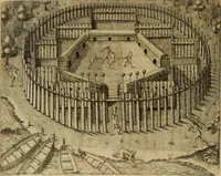 An illustration from Americae tertia pars : memorabile provinciæ Brasiliæ historiam contines (1592)