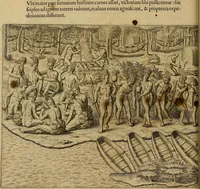 An illustration from Americae tertia pars : memorabile provinciæ Brasiliæ historiam contines (1592)