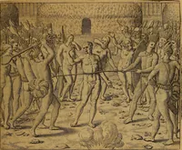Picture 170 of 228 from Americae tertia pars : memorabile provinciæ Brasiliæ historiam contines (1592), leaf 146