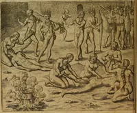 An illustration from Americae tertia pars : memorabile provinciæ Brasiliæ historiam contines (1592)