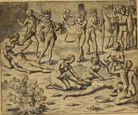 An illustration from Americae tertia pars : memorabile provinciæ Brasiliæ historiam contines (1592)