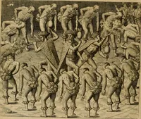 An illustration from Americae tertia pars : memorabile provinciæ Brasiliæ historiam contines (1592)