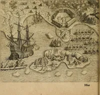 An illustration from Americae tertia pars : memorabile provinciæ Brasiliæ historiam contines (1592)