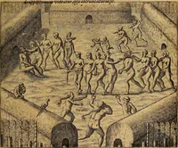 An illustration from Americae tertia pars : memorabile provinciæ Brasiliæ historiam contines (1592)