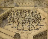 An illustration from Americae tertia pars : memorabile provinciæ Brasiliæ historiam contines (1592)