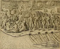 An illustration from Americae tertia pars : memorabile provinciæ Brasiliæ historiam contines (1592)