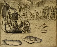 Picture 104 of 228 from Americae tertia pars : memorabile provinciæ Brasiliæ historiam contines (1592), leaf 95
