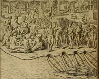 An illustration from Americae tertia pars : memorabile provinciæ Brasiliæ historiam contines (1592)