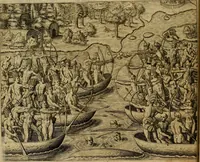 An illustration from Americae tertia pars : memorabile provinciæ Brasiliæ historiam contines (1592)
