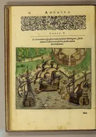 An illustration from Americae tertia pars Memorabile[m] provinciae Brasiliae historiam contine[n]s, Germanico primùm sermone scriptam à Ioa[n]ne Stadio Homburgensi Hesso, nunc autem Latinitate donatam à Teucrio Annaeo Priuato Colchanthe Po: & Med: addita est narratio profectionis Ioannis Lerij in eamdem provinciam, qua[m] ille initio Gallicè conscripsit, postea verò Latinam fecit. : His accessit descriptio morum & ferocitatis incolarum illius regionis, atque colloquium ipsorum idiomate conscriptum. (1597)