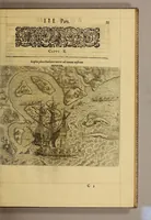 An illustration from Americae tertia pars Memorabile[m] provinciae Brasiliae historiam contine[n]s, Germanico primùm sermone scriptam à Ioa[n]ne Stadio Hombergensi Hesso, nunc autem Latinitate donatam à Teucrio Annaeo Priuato Colchanthe Po: & Med: addita est narratio profectionis Ioannis Lerij in eamdem provinciam, qua[m] ille initio Gallicè conscripsit, postea verò Latinam fecit. : His accessit descriptio morum & ferocitatis incolarum illius regionis, atque colloquium ipsorum idiomate conscriptum. (1597)