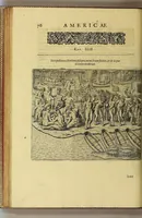 Picture 25 of 38 from Americae tertia pars Memorabile[m] provinciae Brasiliae historiam contine[n]s, Germanico primùm sermone scriptam à Ioa[n]ne Stadio Hombergensi Hesso, nunc autem Latinitate donatam à Teucrio Annaeo Priuato Colchanthe Po: & Med: addita est narratio profectionis Ioannis Lerij in eamdem provinciam, qua[m] ille initio Gallicè conscripsit, postea verò Latinam fecit. : His accessit descriptio morum & ferocitatis incolarum illius regionis, atque colloquium ipsorum idiomate conscriptum. (1597), leaf 114