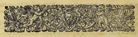 An illustration from Americae tertia pars Memorabile[m] provinciae Brasiliae historiam contine[n]s, Germanico primùm sermone scriptam à Ioa[n]ne Stadio Hombergensi Hesso, nunc autem Latinitate donatam à Teucrio Annaeo Priuato Colchanthe Po: & Med: addita est narratio profectionis Ioannis Lerij in eamdem provinciam, qua[m] ille initio Gallicè conscripsit, postea verò Latinam fecit. : His accessit descriptio morum & ferocitatis incolarum illius regionis, atque colloquium ipsorum idiomate conscriptum. (1597)