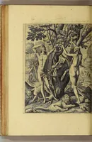 An illustration from Americae tertia pars Memorabile[m] provinciae Brasiliae historiam contine[n]s, Germanico primùm sermone scriptam à Ioa[n]ne Stadio Hombergensi Hesso, nunc autem Latinitate donatam à Teucrio Annaeo Priuato Colchanthe Po: & Med: addita est narratio profectionis Ioannis Lerij in eamdem provinciam, qua[m] ille initio Gallicè conscripsit, postea verò Latinam fecit. : His accessit descriptio morum & ferocitatis incolarum illius regionis, atque colloquium ipsorum idiomate conscriptum. (1597)