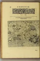An illustration from Americae tertia pars Memorabile[m] provinciae Brasiliae historiam contine[n]s, Germanico primùm sermone scriptam à Ioa[n]ne Stadio Hombergensi Hesso, nunc autem Latinitate donatam à Teucrio Annaeo Priuato Colchanthe Po: & Med: addita est narratio profectionis Ioannis Lerij in eamdem provinciam, qua[m] ille initio Gallicè conscripsit, postea verò Latinam fecit. : His accessit descriptio morum & ferocitatis incolarum illius regionis, atque colloquium ipsorum idiomate conscriptum. (1597)
