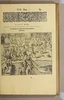 Picture 34 of 45 from Americae tertia pars Memorabile[m] provinciae Brasiliae historiam contine[n]s, Germanico primùm sermone scriptam à Ioa[n]ne Stadio Homburgensi Hesso, nunc autem Latinitate donatam à Teucrio Annaeo Priuato Colchanthe Po: & Med: addita est narratio profectionis Ioannis Lerij in eamdem provinciam, qua[m] ille initio Gallicè conscripsit, postea verò Latinam fecit. : His accessit descriptio morum & ferocitatis incolarum illius regionis, atque colloquium ipsorum idiomate conscriptum. (1592), leaf 127