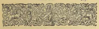 An illustration from Americae tertia pars Memorabile[m] provinciae Brasiliae historiam contine[n]s, Germanico primùm sermone scriptam à Ioa[n]ne Stadio Homburgensi Hesso, nunc autem Latinitate donatam à Teucrio Annaeo Priuato Colchanthe Po: & Med: addita est narratio profectionis Ioannis Lerij in eamdem provinciam, qua[m] ille initio Gallicè conscripsit, postea verò Latinam fecit. : His accessit descriptio morum & ferocitatis incolarum illius regionis, atque colloquium ipsorum idiomate conscriptum. (1592)