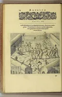 An illustration from Americae tertia pars Memorabile[m] provinciae Brasiliae historiam contine[n]s, Germanico primùm sermone scriptam à Ioa[n]ne Stadio Homburgensi Hesso, nunc autem Latinitate donatam à Teucrio Annaeo Priuato Colchanthe Po: & Med: addita est narratio profectionis Ioannis Lerij in eamdem provinciam, qua[m] ille initio Gallicè conscripsit, postea verò Latinam fecit. : His accessit descriptio morum & ferocitatis incolarum illius regionis, atque colloquium ipsorum idiomate conscriptum. (1592)