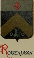 An illustration from America heraldica : a compilation of coats of arms, crests and mottoes of prominent American families settled in this country before 1800 (1889)