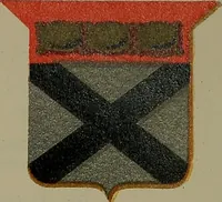 An illustration from America heraldica : a compilation of coats of arms, crests and mottoes of prominent American families settled in this country before 1800 (1889)