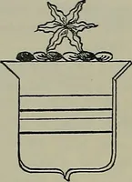 An illustration from America heraldica : a compilation of coats of arms, crests and mottoes of prominent American families settled in this country before 1800 (1889)