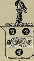 An illustration from America heraldica : a compilation of coats of arms, crests and mottoes of prominent American families settled in this country before 1800 (1889)