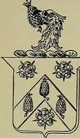 An illustration from America heraldica : a compilation of coats of arms, crests and mottoes of prominent American families settled in this country before 1800 (1889)