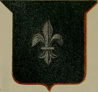 An illustration from America heraldica : a compilation of coats of arms, crests and mottoes of prominent American families settled in this country before 1800 (1889)