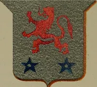 An illustration from America heraldica : a compilation of coats of arms, crests and mottoes of prominent American families settled in this country before 1800 (1889)