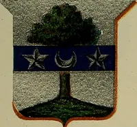 Picture 237 of 370 from America heraldica : a compilation of coats of arms, crests and mottoes of prominent American families settled in this country before 1800 (1889), leaf 156