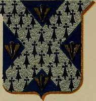 An illustration from America heraldica : a compilation of coats of arms, crests and mottoes of prominent American families settled in this country before 1800 (1889)