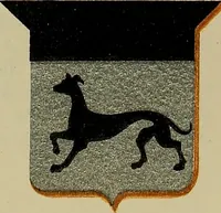 An illustration from America heraldica : a compilation of coats of arms, crests and mottoes of prominent American families settled in this country before 1800 (1889)