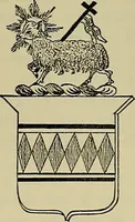 An illustration from America heraldica : a compilation of coats of arms, crests and mottoes of prominent American families settled in this country before 1800 (1889)