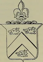 An illustration from America heraldica : a compilation of coats of arms, crests and mottoes of prominent American families settled in this country before 1800 (1889)