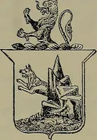 An illustration from America heraldica : a compilation of coats of arms, crests and mottoes of prominent American families settled in this country before 1800 (1889)
