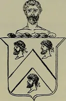 An illustration from America heraldica : a compilation of coats of arms, crests and mottoes of prominent American families settled in this country before 1800 (1889)