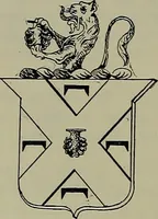 An illustration from America heraldica : a compilation of coats of arms, crests and mottoes of prominent American families settled in this country before 1800 (1889)