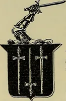 An illustration from America heraldica : a compilation of coats of arms, crests and mottoes of prominent American families settled in this country before 1800 (1889)