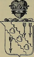 An illustration from America heraldica : a compilation of coats of arms, crests and mottoes of prominent American families settled in this country before 1800 (1889)